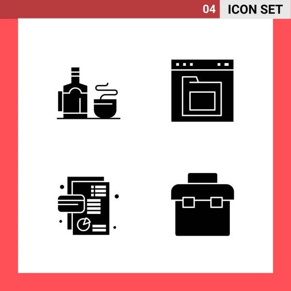 Conjunto Iconos Creativos Universales Simplemente Vector Ilustraciones Para Aplicaciones Web — Archivo Imágenes Vectoriales