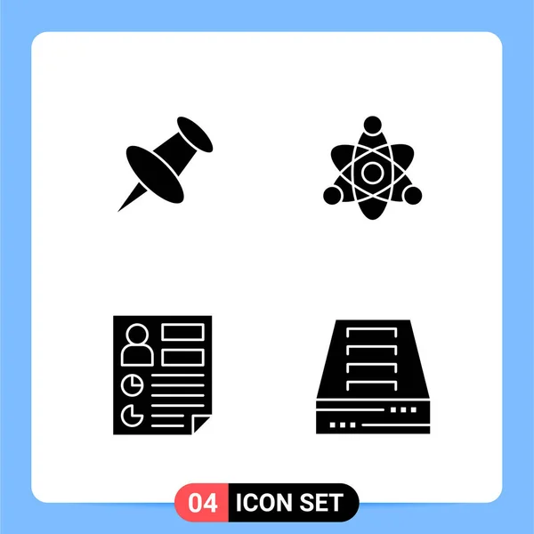 Conjunto Iconos Creativos Universales Simplemente Vector Ilustraciones Para Aplicaciones Web — Archivo Imágenes Vectoriales