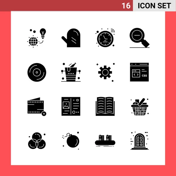 Set Icone Creative Universali Illustrazione Vettoriale — Vettoriale Stock