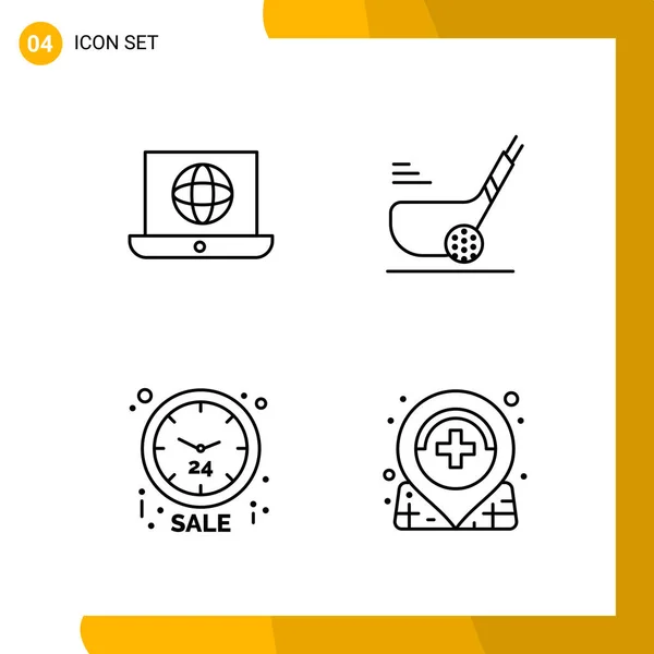 Set Universal Creative Icons Simply Vector Illustrations Web Mobile Apps — Stock Vector