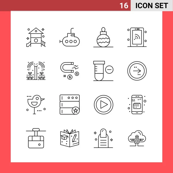 Set Universal Creative Icons Simply Vector Illustrations Web Mobile Apps — Stock Vector