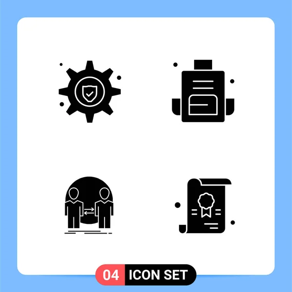 Conjunto Iconos Creativos Universales Simplemente Vector Ilustraciones Para Aplicaciones Web — Archivo Imágenes Vectoriales