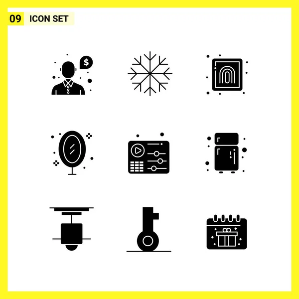 Conjunto Iconos Creativos Universales Simplemente Vector Ilustraciones Para Aplicaciones Web — Vector de stock