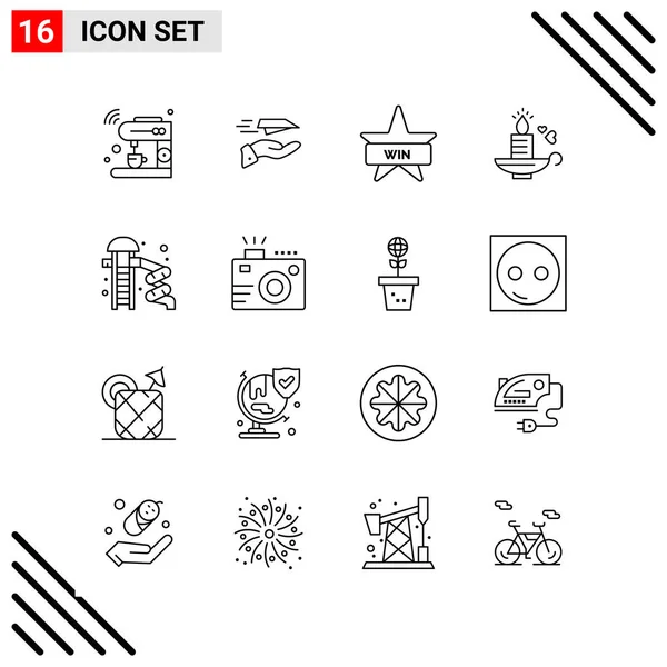 Set Universal Creative Icons Simply Vector Illustrations Web Mobile Apps — Stock Vector