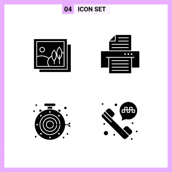 Set Universal Creative Icons Simply Vector Illustrations Web Mobile Apps — Stock Vector