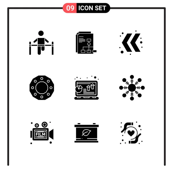 Conjunto Iconos Creativos Universales Simplemente Vector Ilustraciones Para Aplicaciones Web — Vector de stock