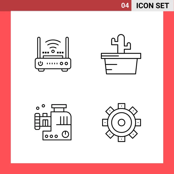 Conjunto de 16 iconos universales Vector de negocios — Vector de stock