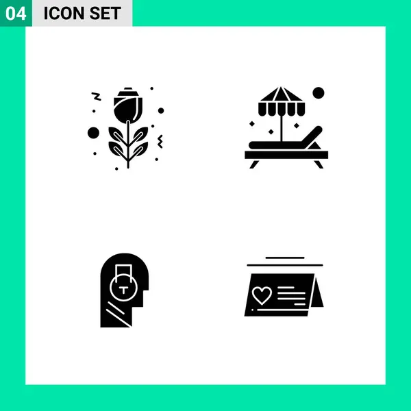 Conjunto Iconos Creativos Universales Simplemente Vector Ilustraciones Para Aplicaciones Web — Archivo Imágenes Vectoriales