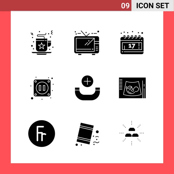 Conjunto Iconos Creativos Universales Simplemente Vector Ilustraciones Para Aplicaciones Web — Vector de stock