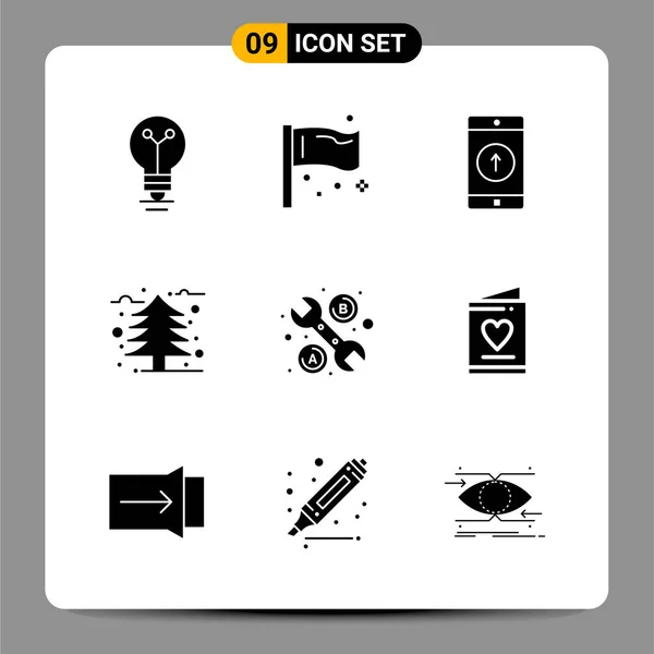 Set Dari Ikon Kreatif Universal Cukup Ilustrasi Vektor Untuk Aplikasi - Stok Vektor