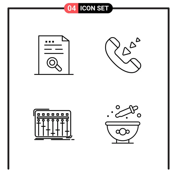 Vector Illustration Office Icons — Stock Vector