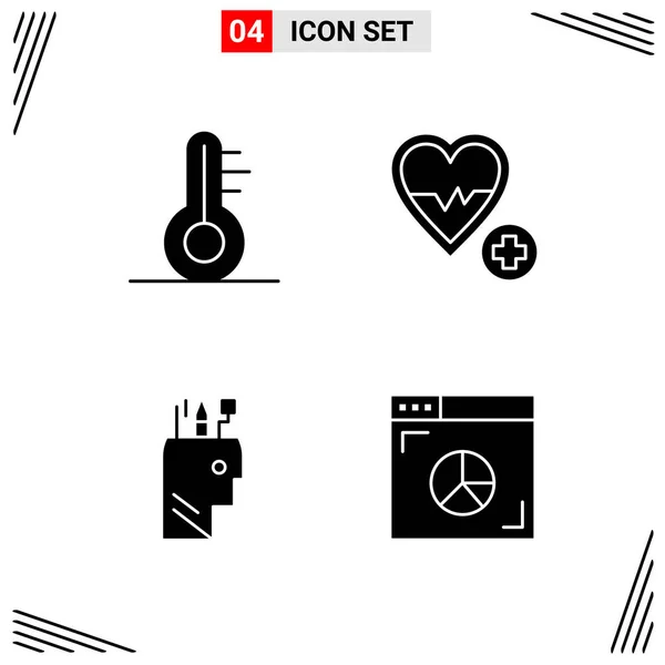 Set Dari Ikon Kreatif Universal Cukup Ilustrasi Vektor Untuk Aplikasi - Stok Vektor