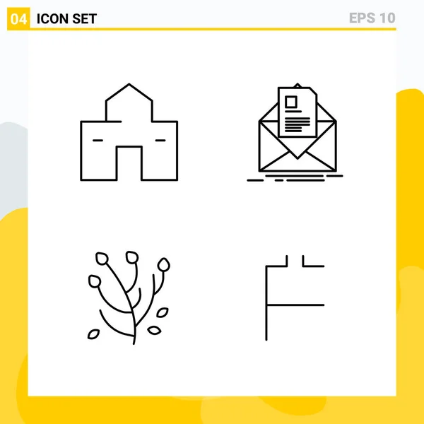 Set Universal Creative Icons Simply Vector Illustrations Web Mobile Apps — Stock Vector