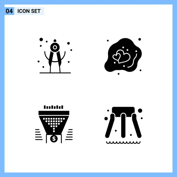 Conjunto Iconos Creativos Universales Simplemente Vector Ilustraciones Para Aplicaciones Web — Vector de stock