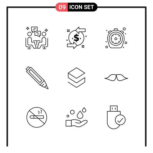 Set de 25 iconos de negocio universales Vector — Archivo Imágenes Vectoriales