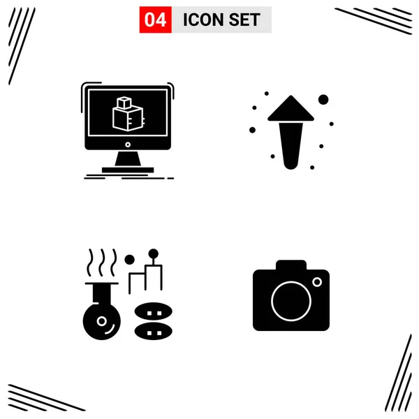 Set Universal Creative Icons Simply Vector Illustrations Web Mobile Apps — Stock Vector