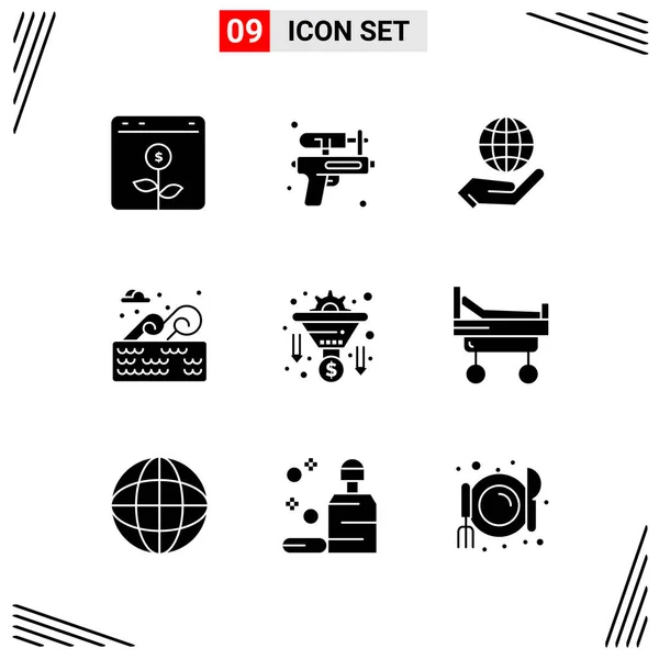 Set Universal Creative Icons Simply Vector Illustrations Web Mobile Apps — Stock Vector