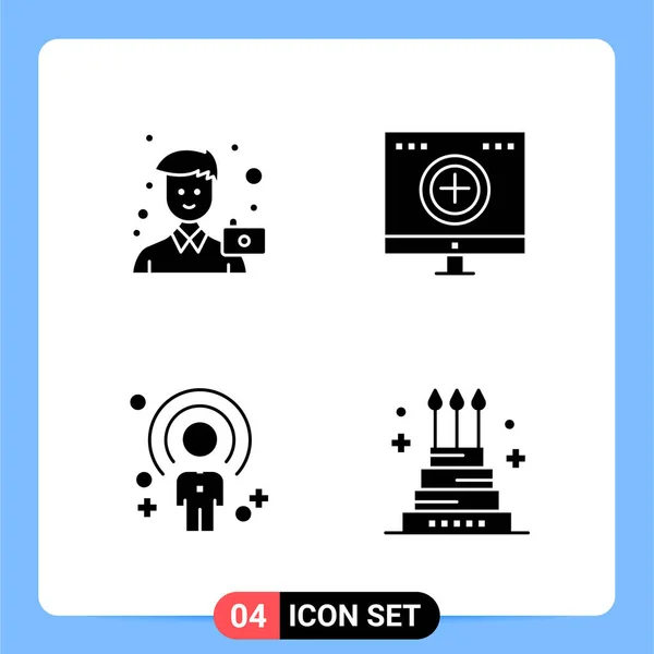 Conjunto Iconos Creativos Universales Simplemente Vector Ilustraciones Para Aplicaciones Web — Vector de stock