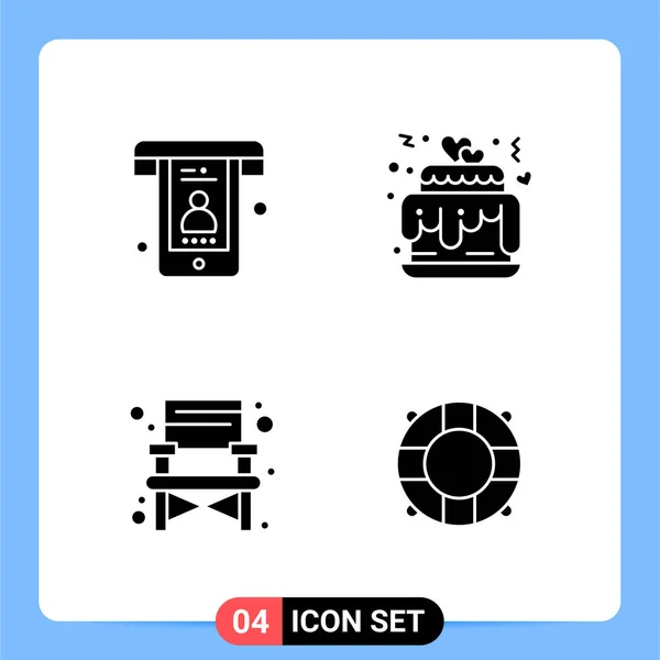 Conjunto Iconos Creativos Universales Simplemente Vector Ilustraciones Para Aplicaciones Web — Vector de stock