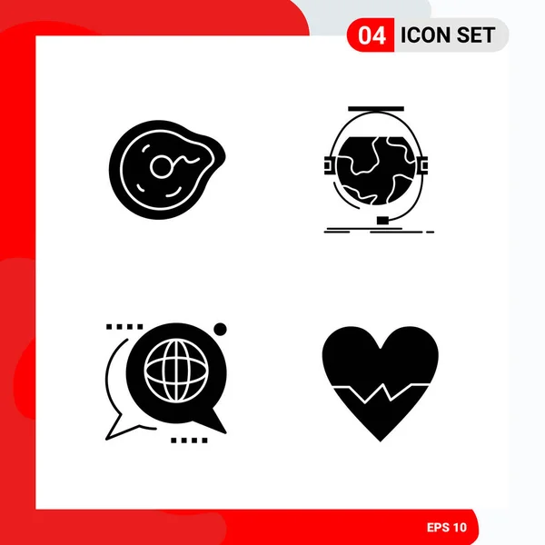 Set Dari Ikon Kreatif Universal Cukup Ilustrasi Vektor Untuk Aplikasi - Stok Vektor