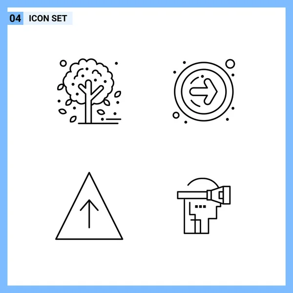 Conjunto Iconos Creativos Universales Simplemente Vector Ilustraciones Para Aplicaciones Web — Archivo Imágenes Vectoriales