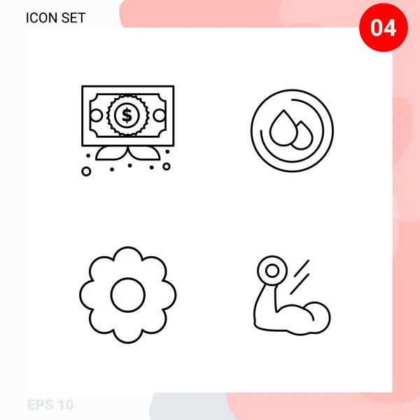 Conjunto de 16 iconos universales Vector de negocios — Archivo Imágenes Vectoriales