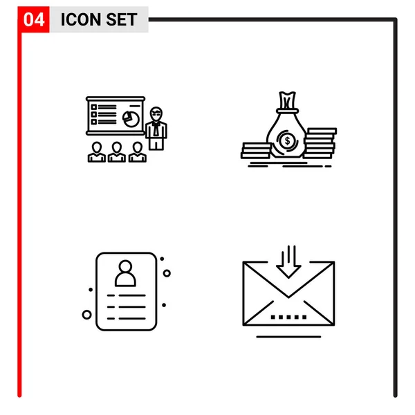 Ensemble Icônes Créatives Universelles Simplement Vectorielles Illustrations Pour Applications Projets — Image vectorielle