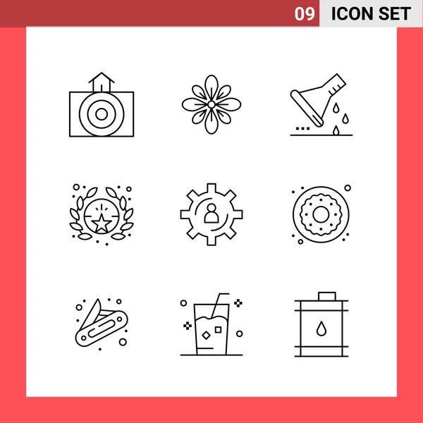 Conjunto Iconos Creativos Universales Simplemente Vector Ilustraciones Para Aplicaciones Web — Vector de stock