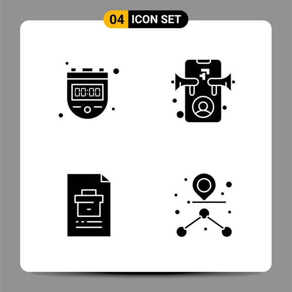 Conjunto Iconos Creativos Universales Simplemente Vector Ilustraciones Para Aplicaciones Web — Vector de stock