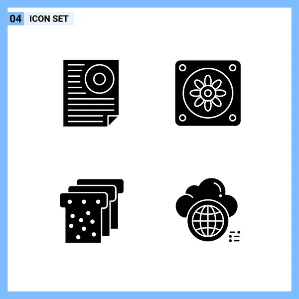 Conjunto Iconos Creativos Universales Simplemente Vector Ilustraciones Para Aplicaciones Web — Vector de stock