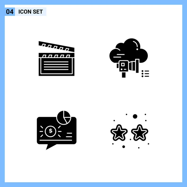 Conjunto Iconos Creativos Universales Simplemente Vector Ilustraciones Para Aplicaciones Web — Vector de stock