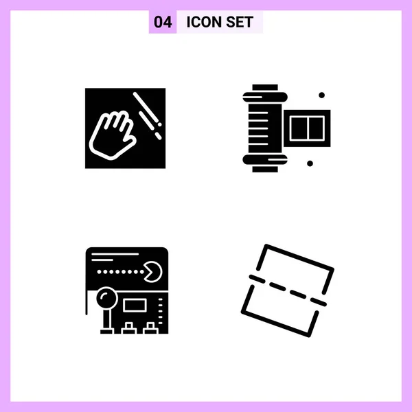 Set Universal Creative Icons Simply Vector Illustrations Web Mobile Apps — Stock Vector