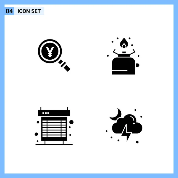 Conjunto Iconos Creativos Universales Simplemente Vector Ilustraciones Para Aplicaciones Web — Archivo Imágenes Vectoriales