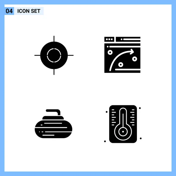 Conjunto Iconos Creativos Universales Simplemente Vector Ilustraciones Para Aplicaciones Web — Vector de stock