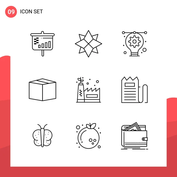 Set Universal Creative Icons Simply Vector Illustrations Web Mobile Apps — Stock Vector