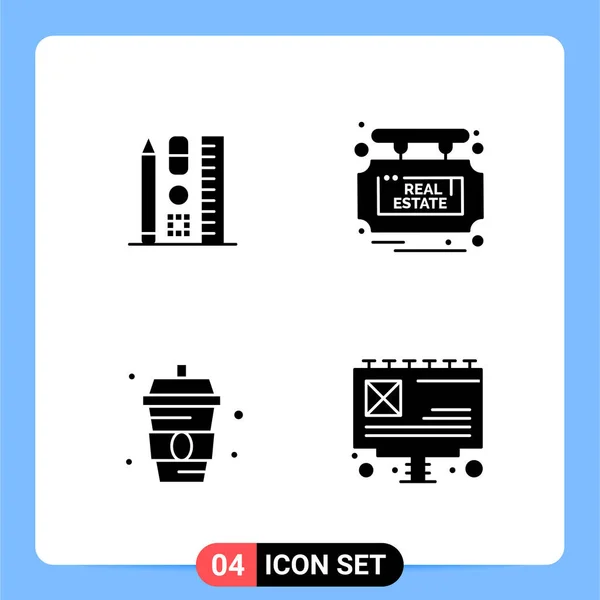 Conjunto Iconos Creativos Universales Simplemente Vector Ilustraciones Para Aplicaciones Web — Archivo Imágenes Vectoriales