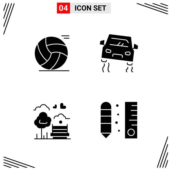 Conjunto Iconos Creativos Universales Simplemente Vector Ilustraciones Para Aplicaciones Web — Vector de stock