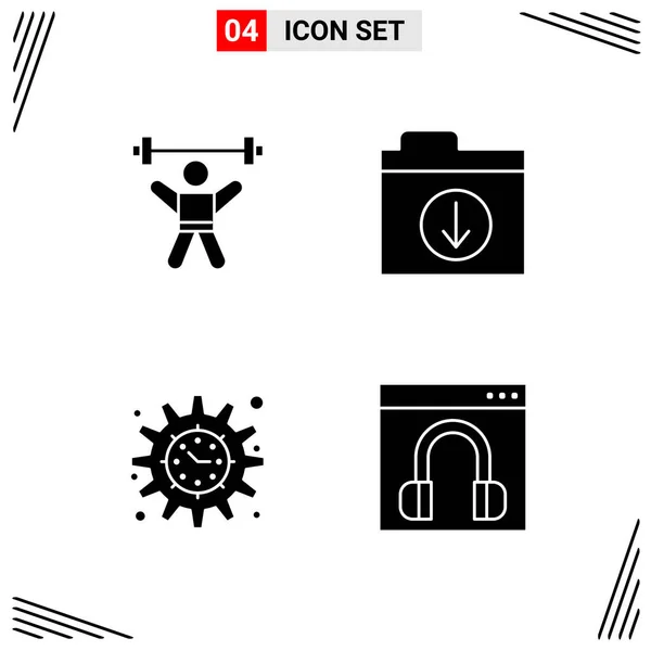 Set Universal Creative Icons Simply Vector Illustrations Web Mobile Apps — Stock Vector