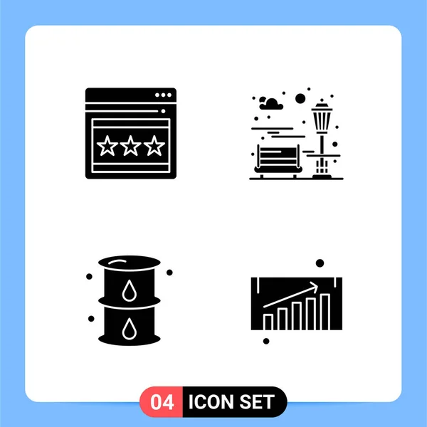 Conjunto Iconos Creativos Universales Simplemente Vector Ilustraciones Para Aplicaciones Web — Vector de stock