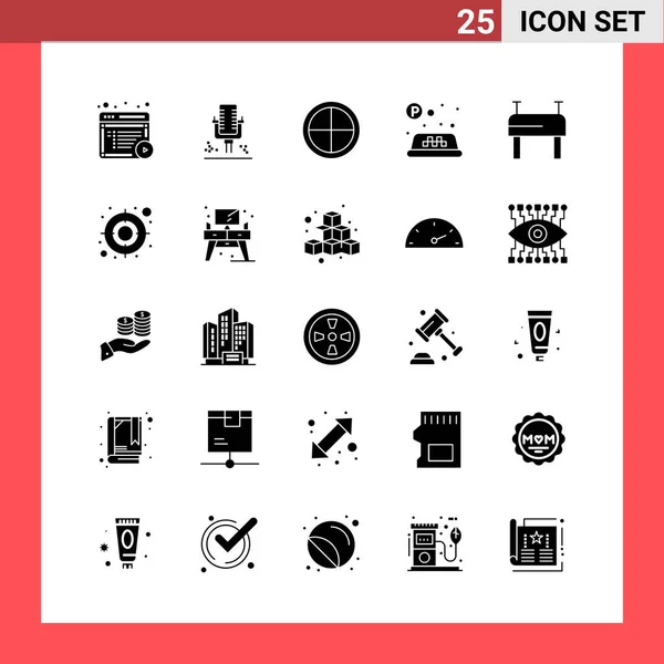 Set de 25 iconos de negocio universales Vector — Vector de stock