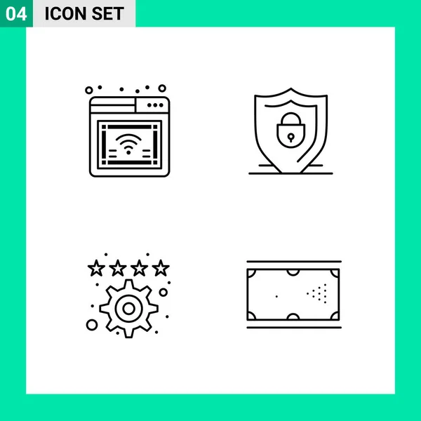 Set de 25 iconos de negocio universales Vector — Vector de stock