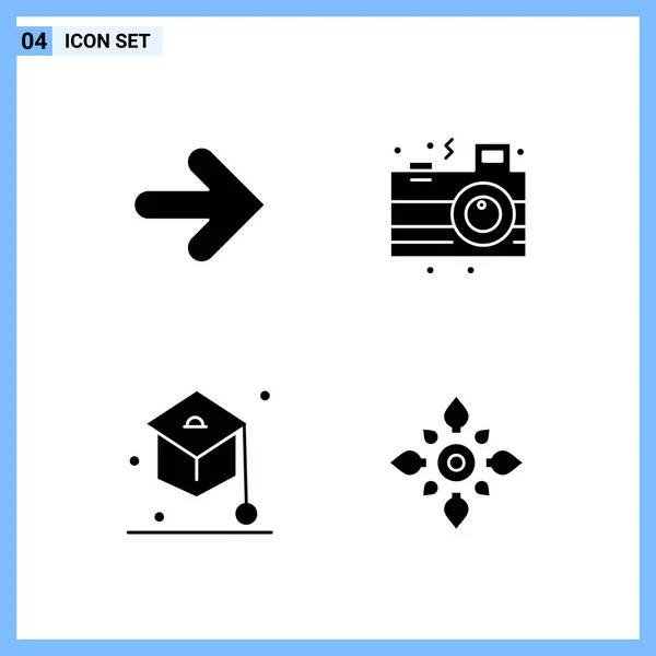 Conjunto Iconos Creativos Universales Simplemente Vector Ilustraciones Para Aplicaciones Web — Archivo Imágenes Vectoriales