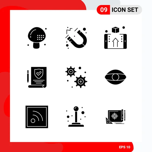 Conjunto Iconos Creativos Universales Simplemente Vector Ilustraciones Para Aplicaciones Web — Vector de stock