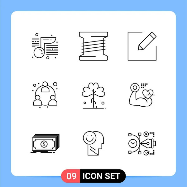 Conjunto Iconos Creativos Universales Simplemente Vector Ilustraciones Para Aplicaciones Web — Vector de stock