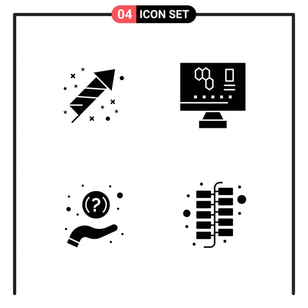 Conjunto Iconos Creativos Universales Simplemente Vector Ilustraciones Para Aplicaciones Web — Vector de stock