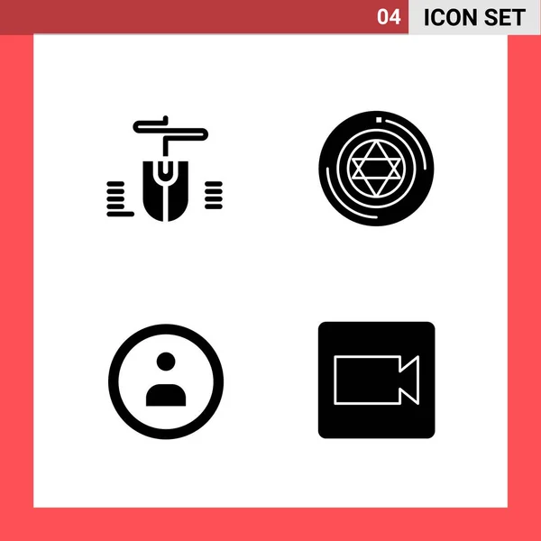 Conjunto Iconos Creativos Universales Simplemente Vector Ilustraciones Para Aplicaciones Web — Vector de stock