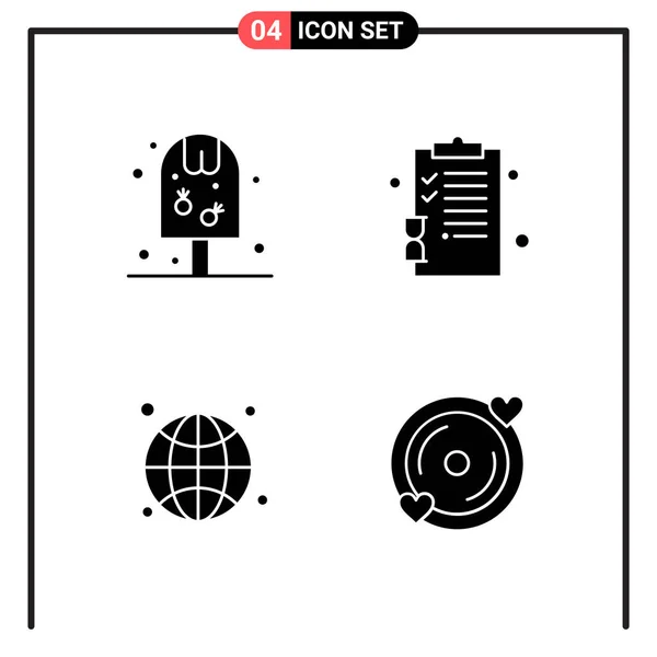 Conjunto Iconos Creativos Universales Simplemente Vector Ilustraciones Para Aplicaciones Web — Vector de stock