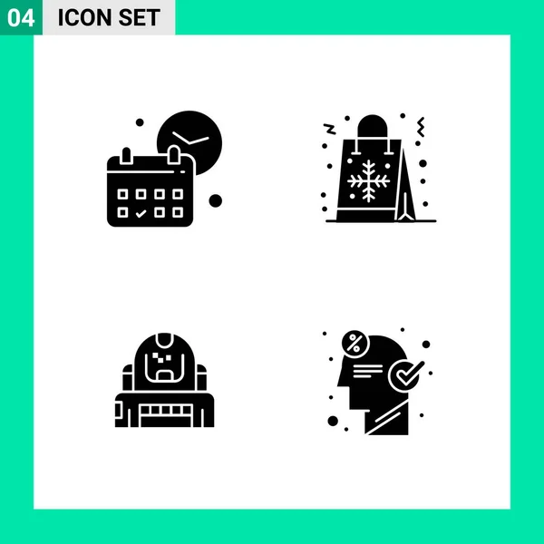 Conjunto Iconos Creativos Universales Ilustración Vectorial — Vector de stock