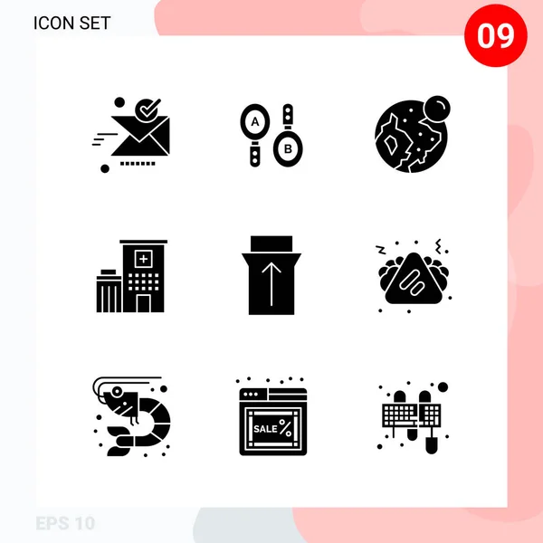 Conjunto Iconos Creativos Universales Simplemente Vector Ilustraciones Para Aplicaciones Web — Vector de stock