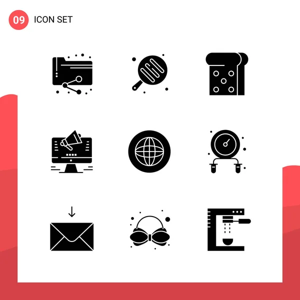 Conjunto Iconos Creativos Universales Simplemente Vector Ilustraciones Para Aplicaciones Web — Vector de stock